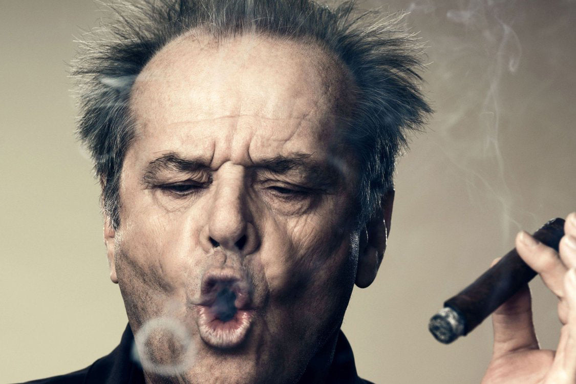 jack nicholson cigarette dans la fume de - Photo et Tableau - Editions Limites Actor Jack Nicholson smokes a